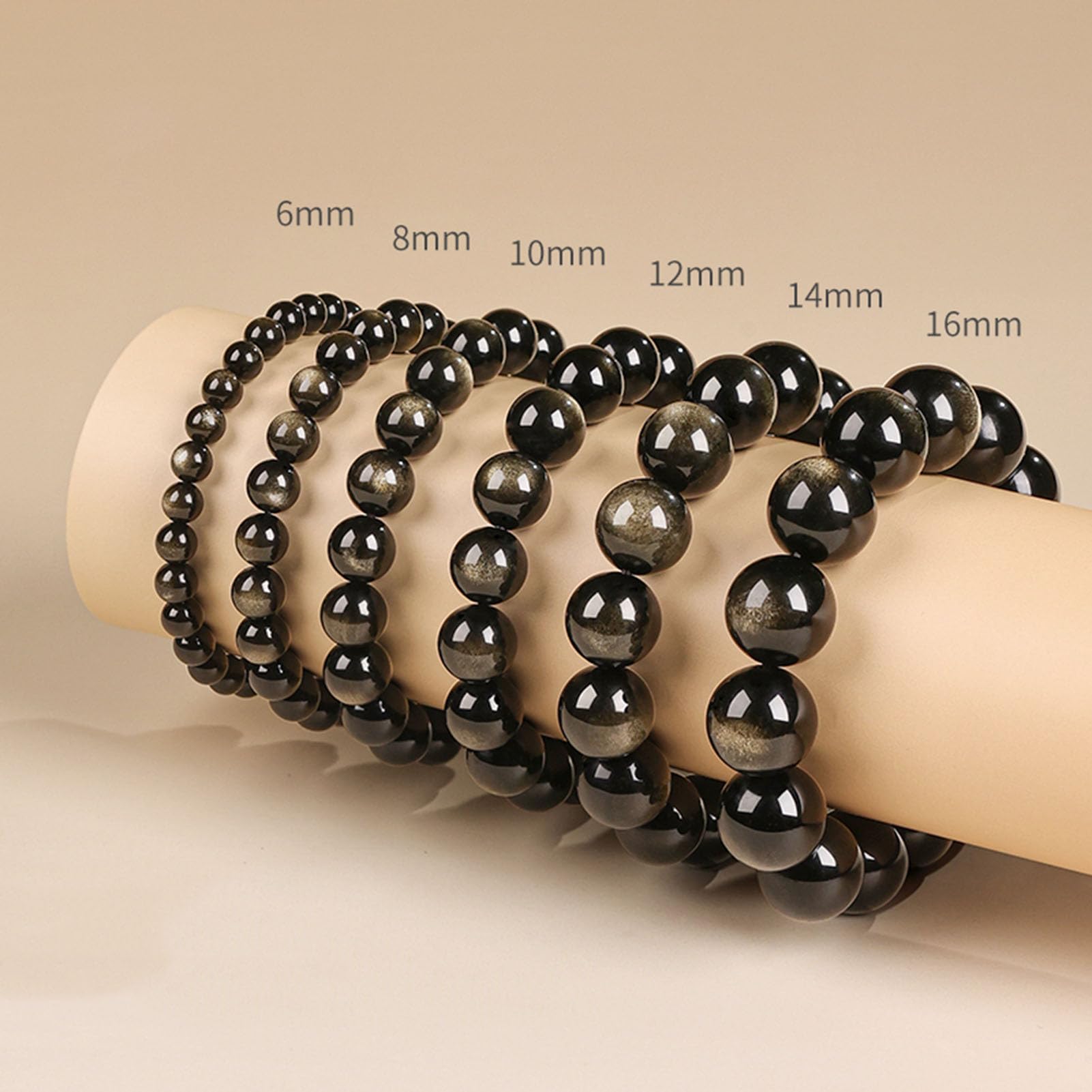 Pulsera elástica para Mujeres y Hombres, Cuentas de Cristal de Piedra Redonda Natural para Pulseras elásticas con Cuentas, joyería de Piedra Ajustable, Regalos de Chakras,8a,10MM