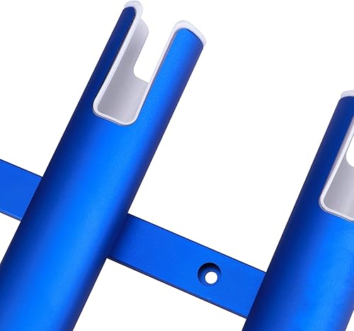 Miniatura 7 de Soporte de caña de pescar de aluminio montado en la pared para barco, garaje y marina - Sostiene cañas y postes