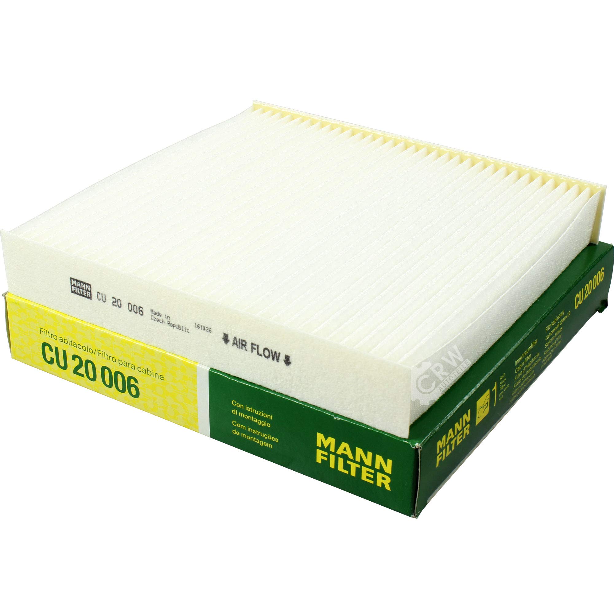 Paquete de inspección Kit de mantenimiento de filtros con filtro de aceite HU 712/11 x, filtro de aire C 36 006/1, filtro de combustible PU 7005, filtro de habitáculo CU 20 006, tornillo de