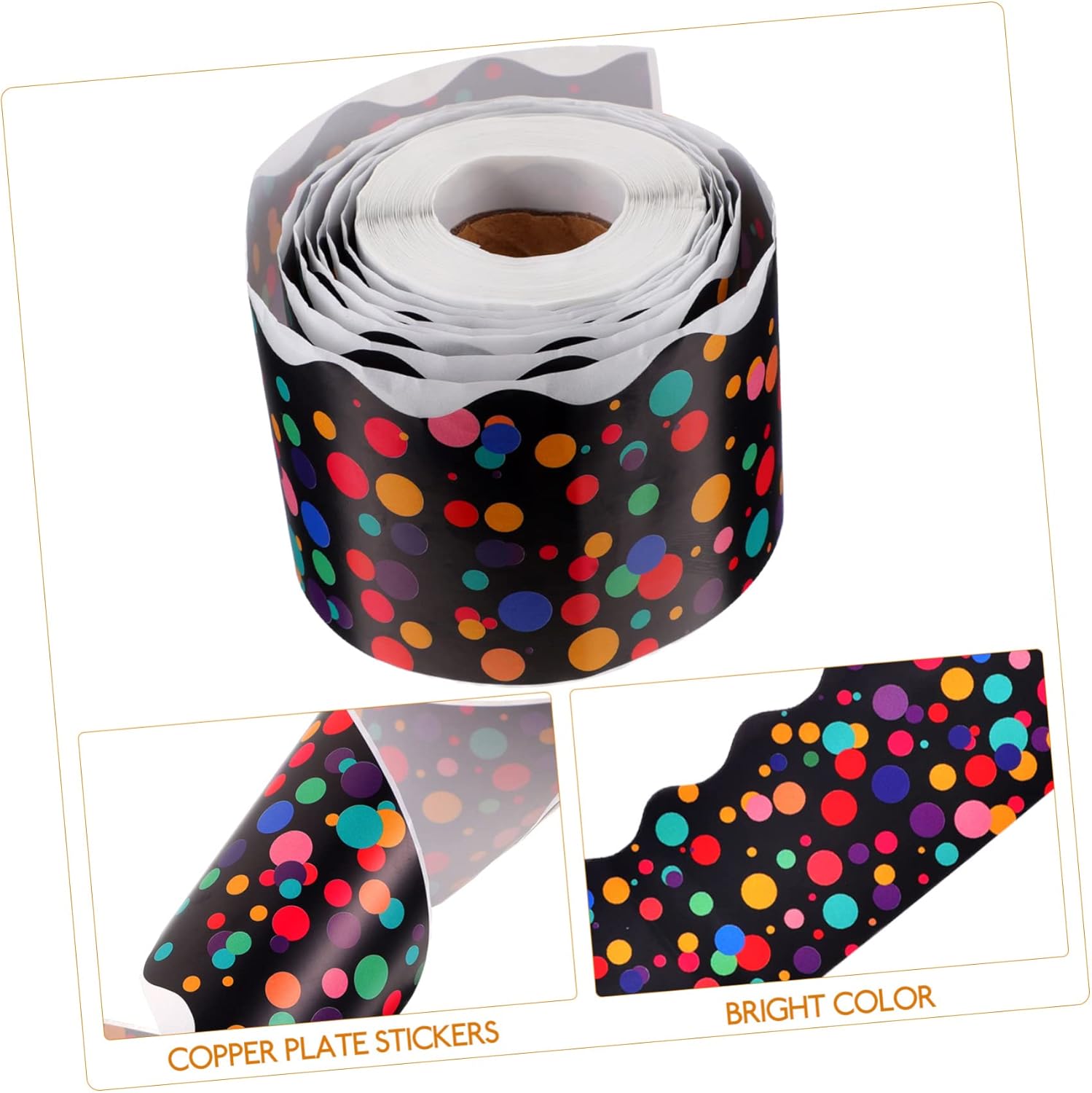 Angoily 1Roll Dot Bulletin Board Border Stickers Decorative Borders for Classroom Office and Blackboard Decor for Bulletin Board Decorations 5 71Nkf8C9yYL. AC SL1500