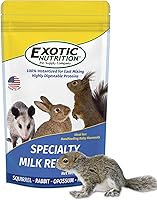 Vista 4 de Exotic Nutrition Sustituto de leche especial de 8.8 onzas – Fórmula saludable en polvo – Ideal para ardilla, conejo, zarigüeya, mapache