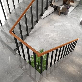 34/36/38/40/42in Side Mount Stair Railing Posts, Indoor Outdoor 270Adjustable Metal Baluster Post, Staircase Balusters with Screws Kit for Deck, Balcony and Porch