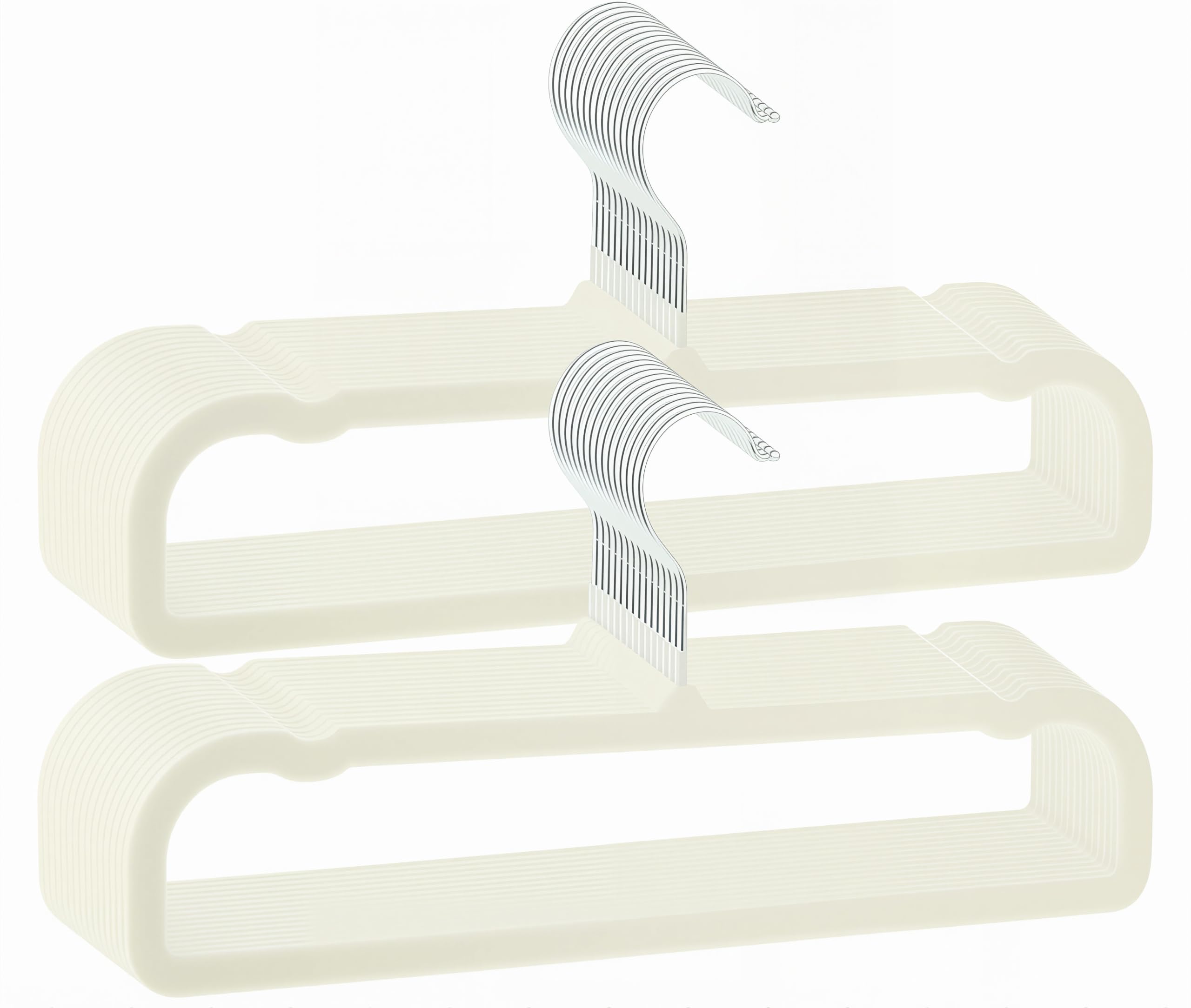Pants Hangers Space Saving, 12 Pack Velvet Hangers for Closet, Strong Durable Non Slip Slim Clothes Hanger, Ultra Soft Flocked Hanger for Pants, Shirts, Bra, Shorts-image-23