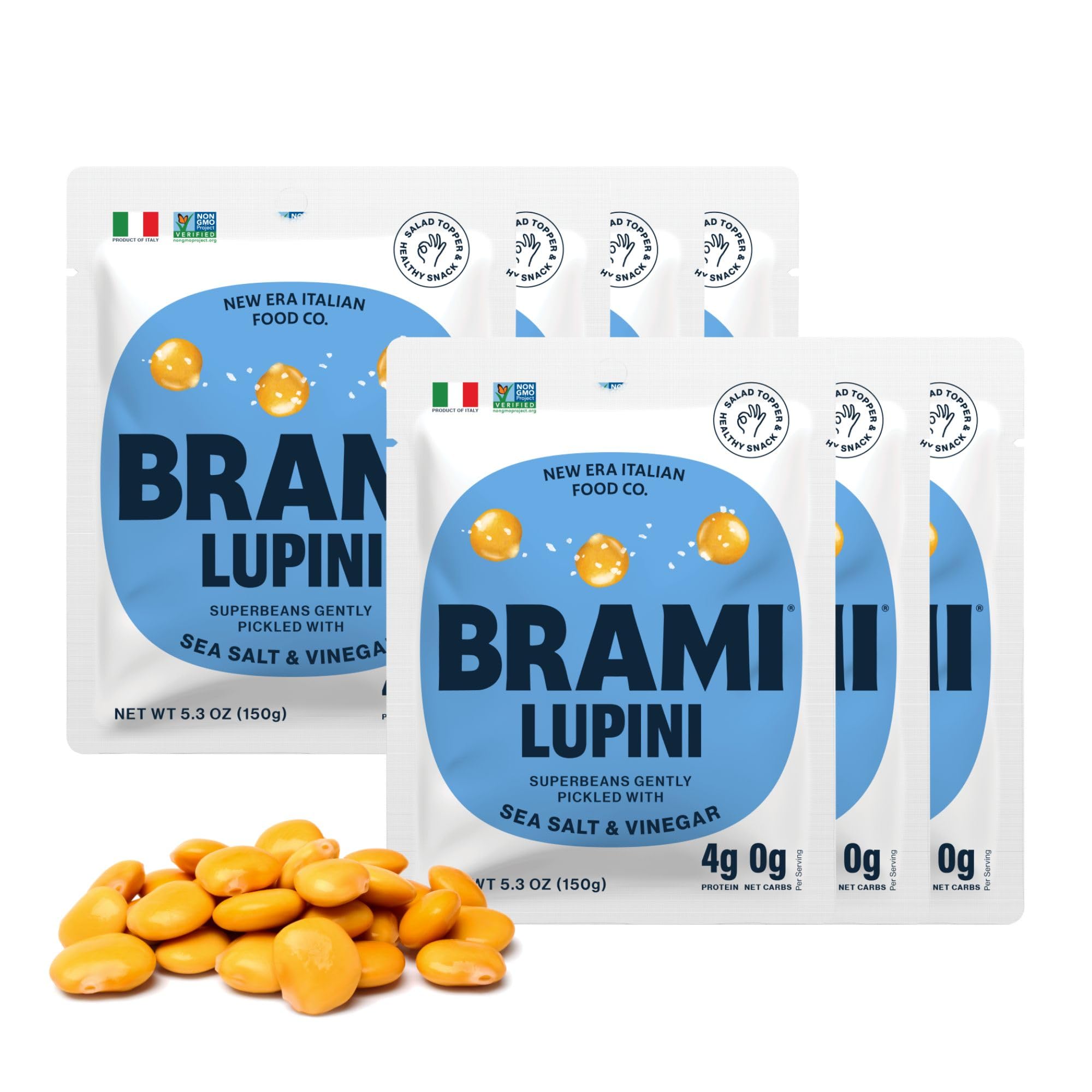 Brami - Snacking Lupini Beans Sea Salt 5.3 Oz. 159256