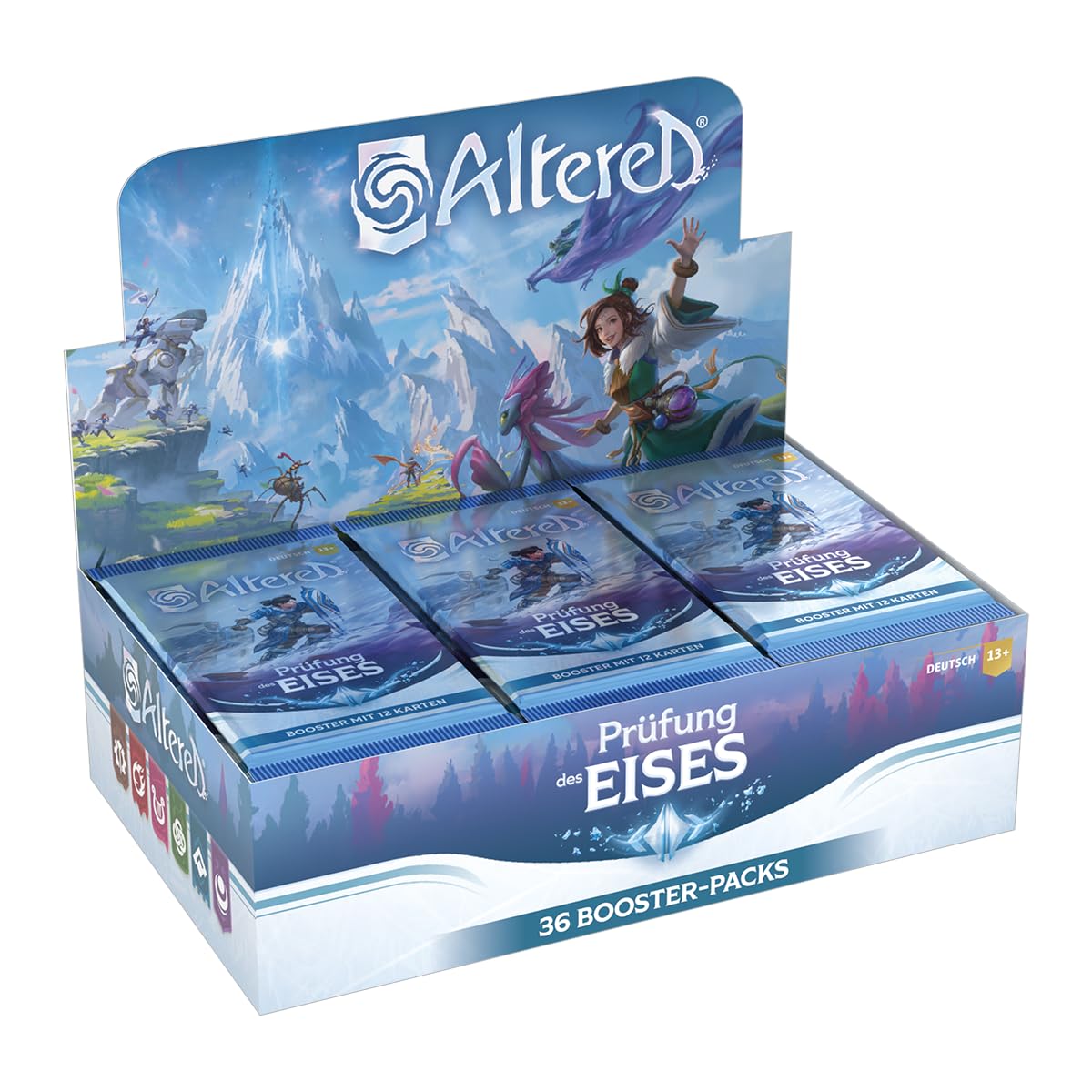 EQUINOX Altered Prüfung des Eises Display mit 36 Booster, Umfangreiche Deck-Erweiterung für Altered, Strategisches Kartenspiel zum Sammeln, Alter 13+ für 2 Spieler, 20-30 Minuten, Deutsch