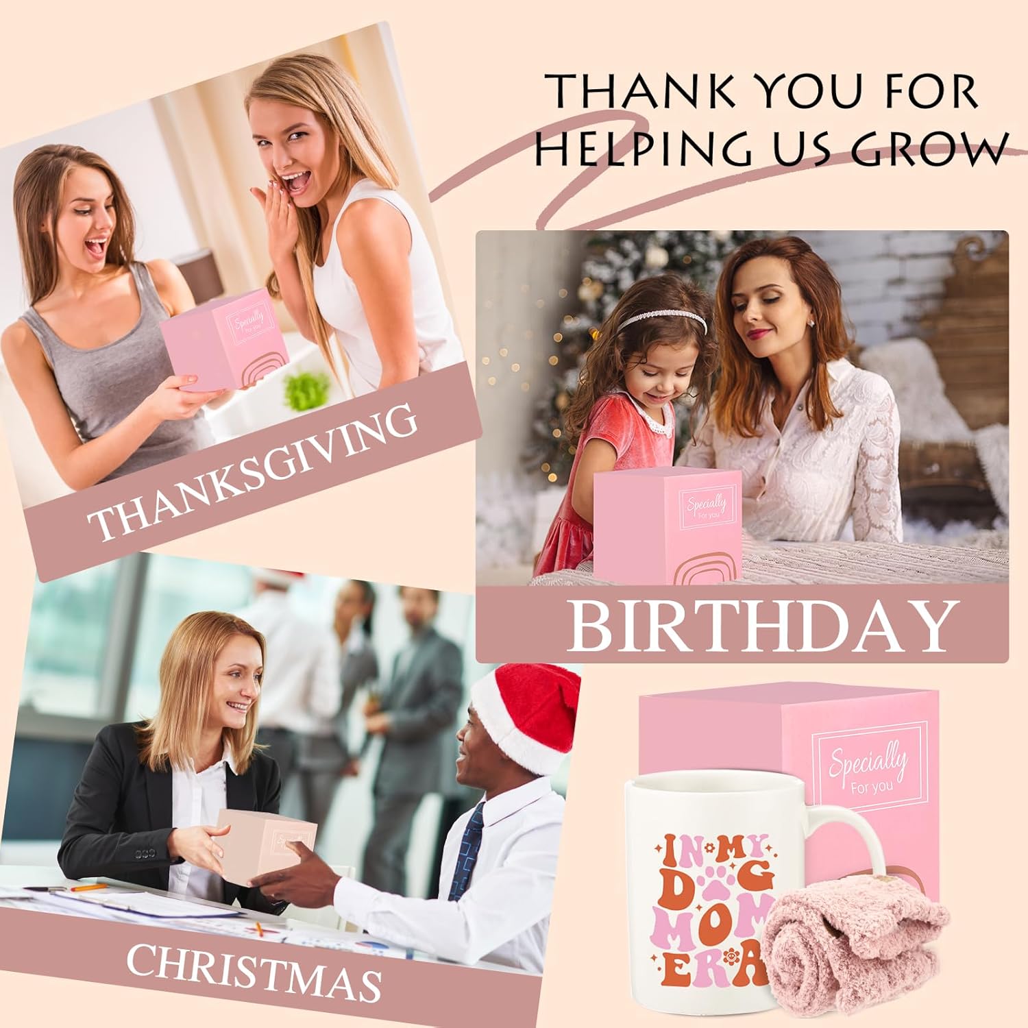 Dog Mom Gifts for Women,Funny Dog Mom Mothers Day, Birthday Gifts for Dog Lover, Mom,Sister, 11OZ Coffee Mug with Socks - Image 6