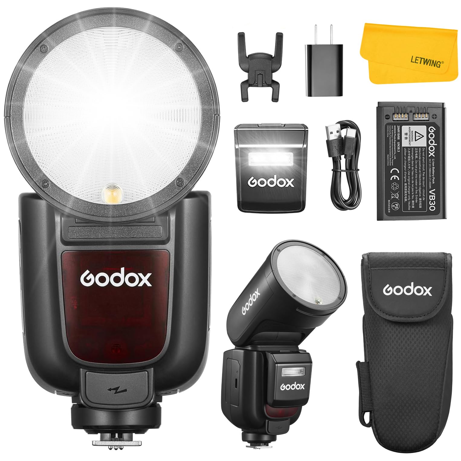 Amazon | GODOX V1 Pro F V1Pro F 丸形ヘッド TTL カメラフラッシュ