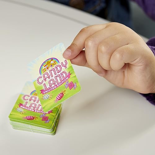 Vista 10 de Hasbro Gaming Candy Land Unicorn Edition - Juego de mesa preescolar Regalos de regreso a clases para niños Juguetes para el aula A partir de 3