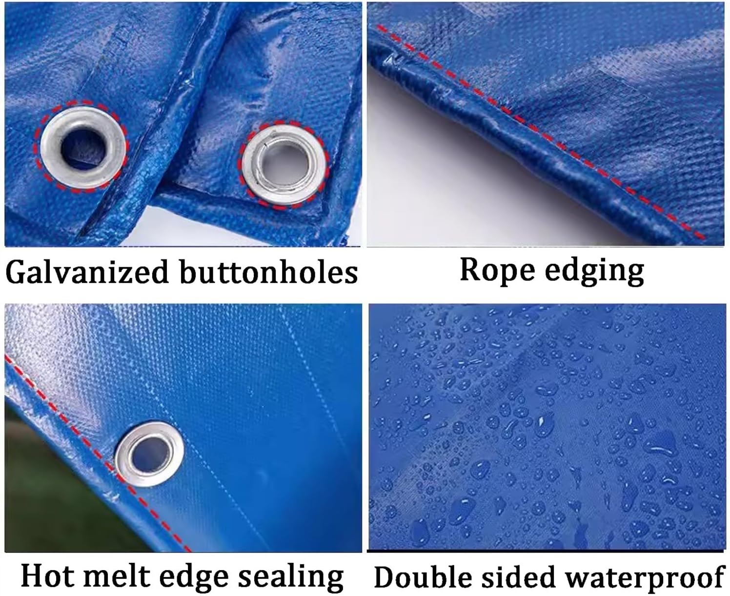 PVC Canvas Aquarium Pool with Drain Valve - Temporary Koi Fish & Turtle Holding Tank, 0.5mm Waterproof Tarp, Blue, 0.8x0.8x0.6m, Ideal for Saltwater Fish Storage