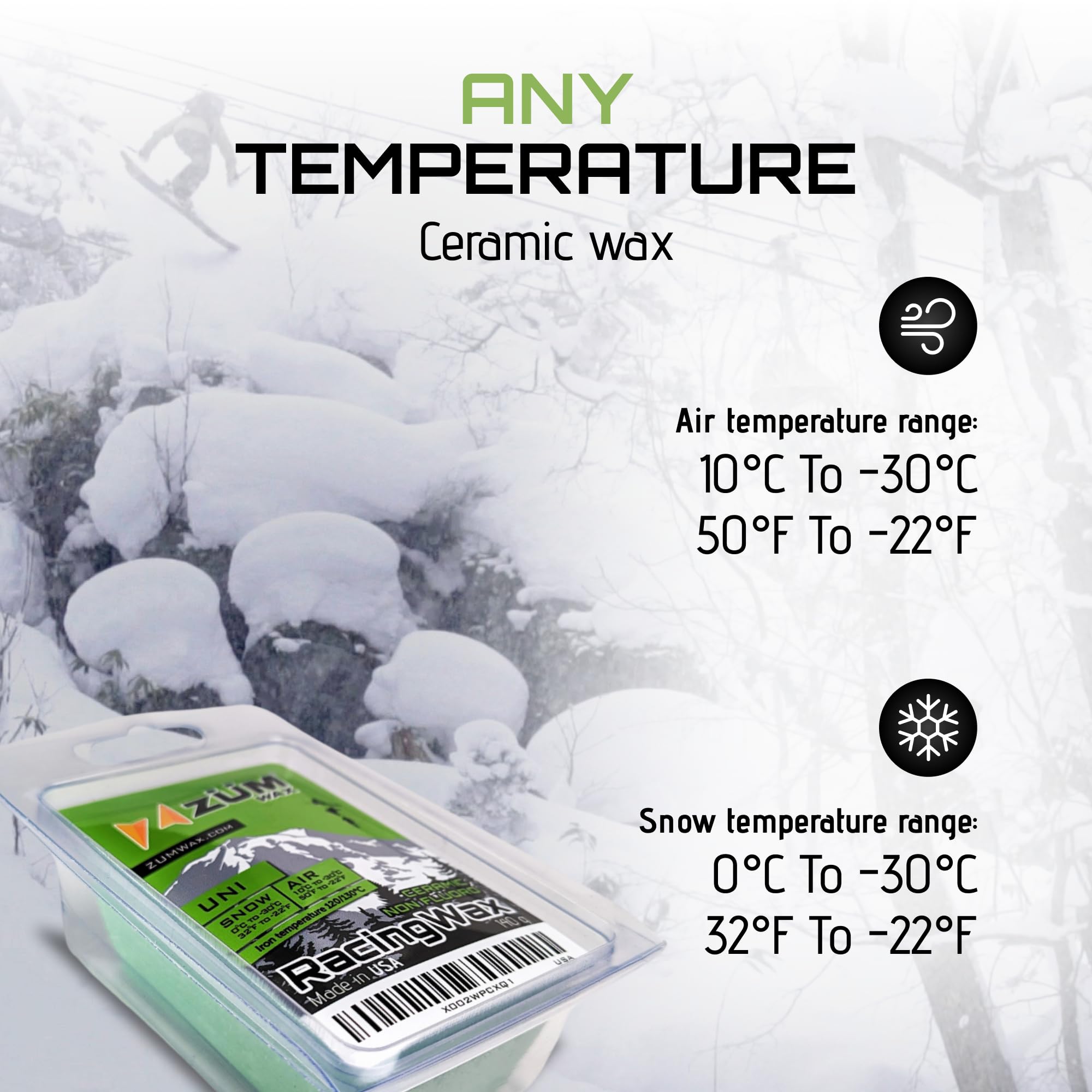 スキー　Wax Amazon | ZUMWaxアイロン接着スキー/スノーボード/ノルディック