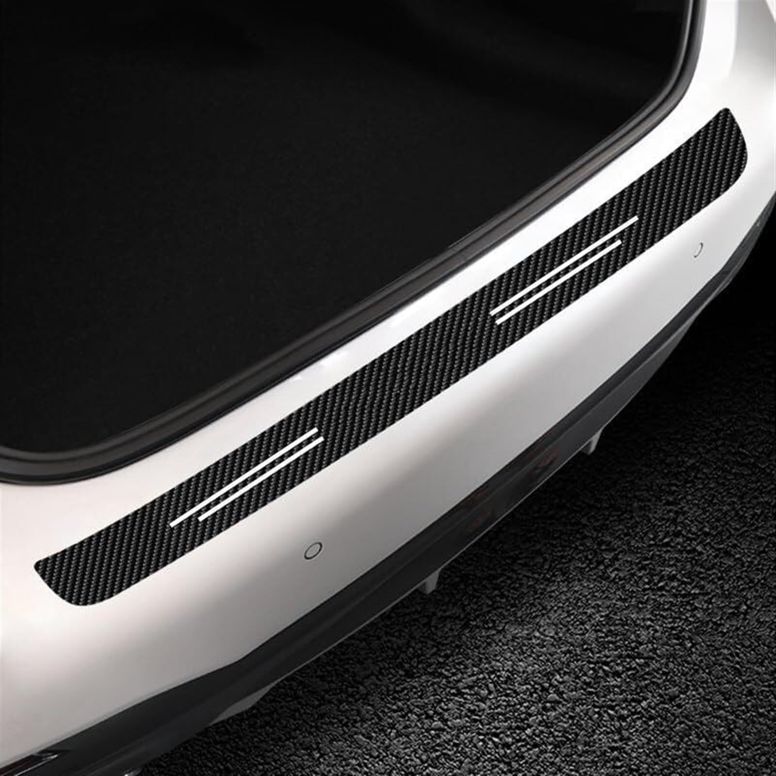 Tira Protectora de Parachoques Protector de Maletero Trasero Coche, Adhesivo Fibra Carbono para umbral Puerta, para Subaru para Outback