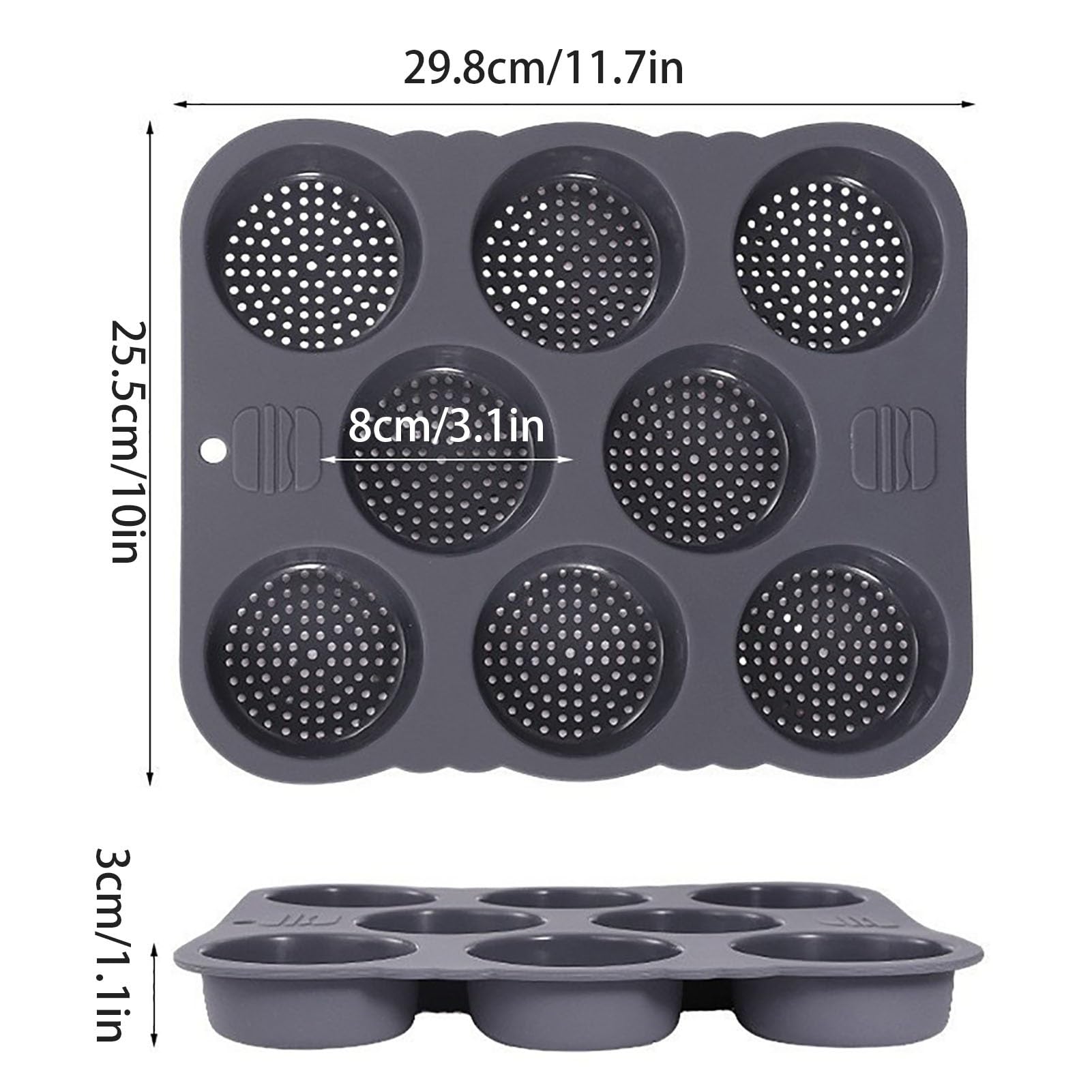 Molde Magdalenas Horno Con Divisores Molde Para Magdalenas Con Fondo Perforado Antiadherente Moldes Magdalenas Silicona De Cocina Para Hornear