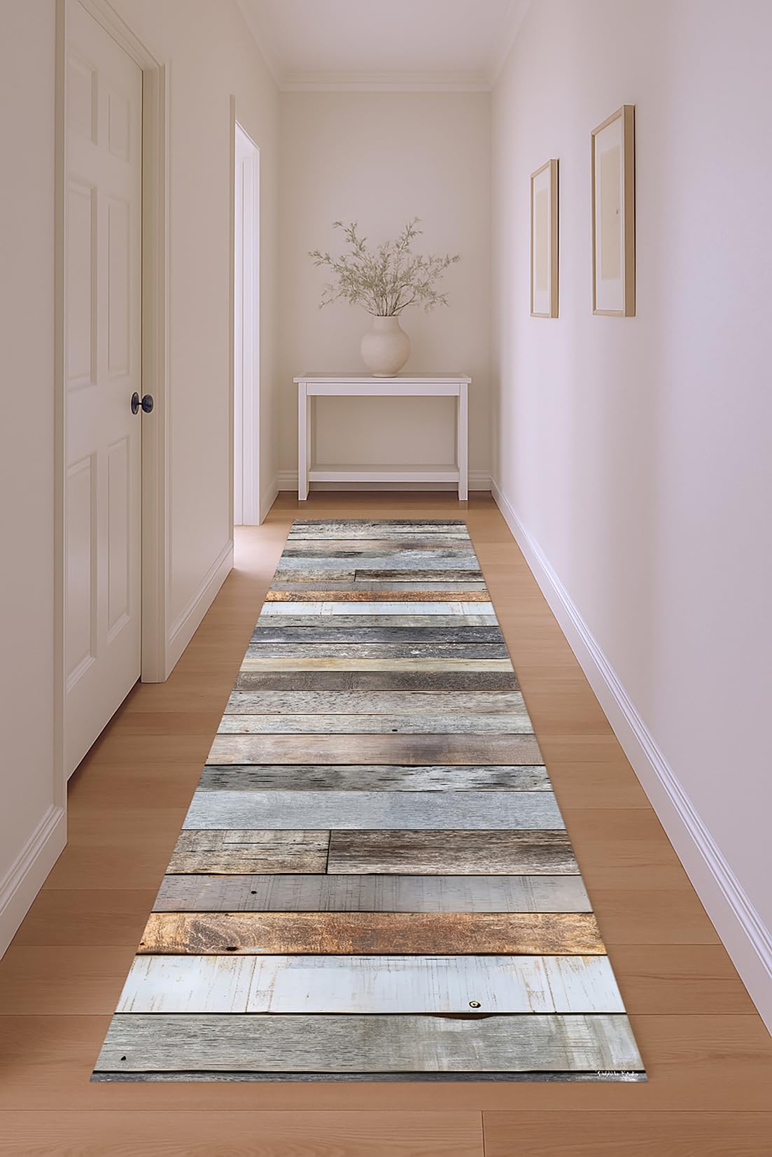 DobleUve Estudio Vinyl Teppich Oasis | Mehrfarbig | 140x200 cm | Waschbarer Rutschfester Küchenläufer | Vinylteppich Kinder | Vinylboden | Vinylteppich für Wohnzimmer