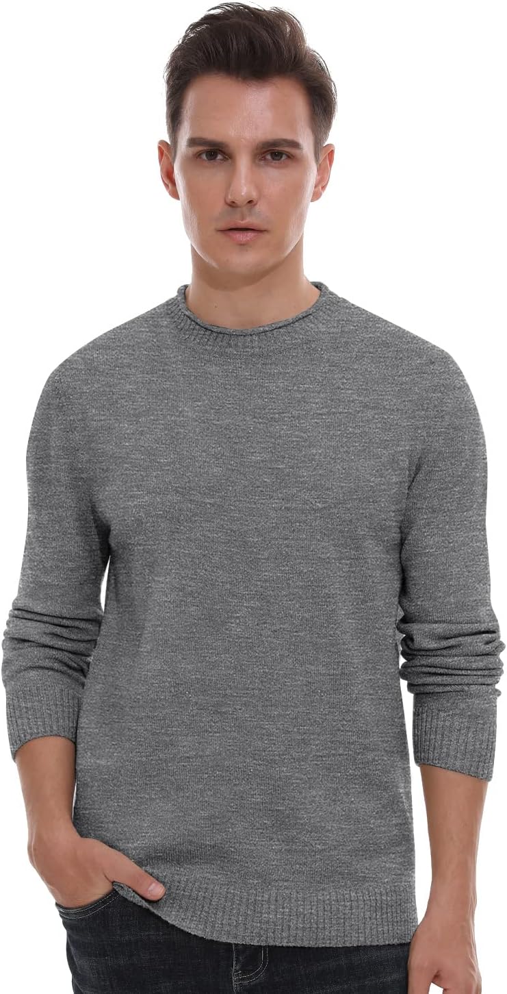 Sailwind Men's Crewneck Sweater Soft Casual Sweaters for Men Classic Pullover Sweaters with Ribbing Edge - Image 2