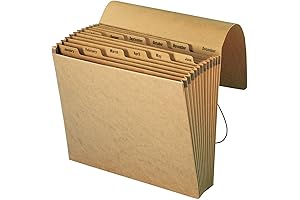 Smead Monthly File Folders with Flap and Cord Closure, Letter Size, Kraft