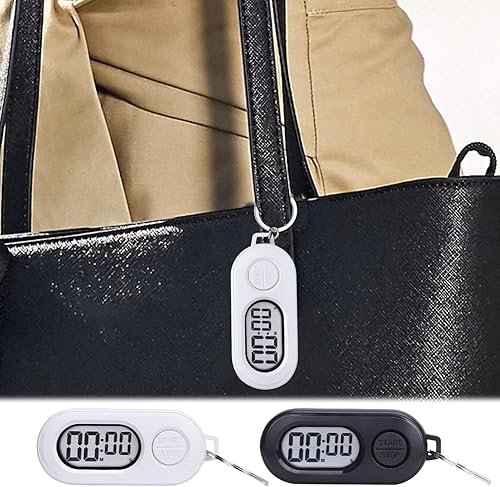 Miniatura 2 de 2 llaveros de reloj deportivo portátil con temporizador de parada, reloj digital de cuenta regresiva, pantalla LCD, accesorios para reloj digital,