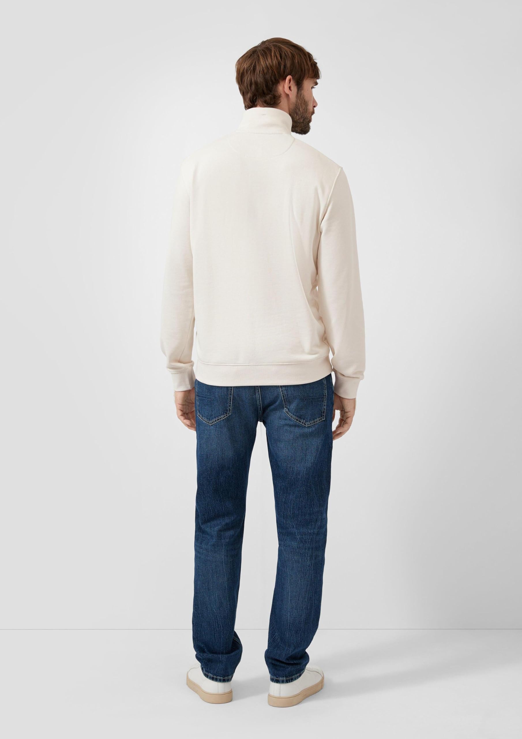 s.Oliver Sweatshirt mit Eingrifftaschen und Label-Patch