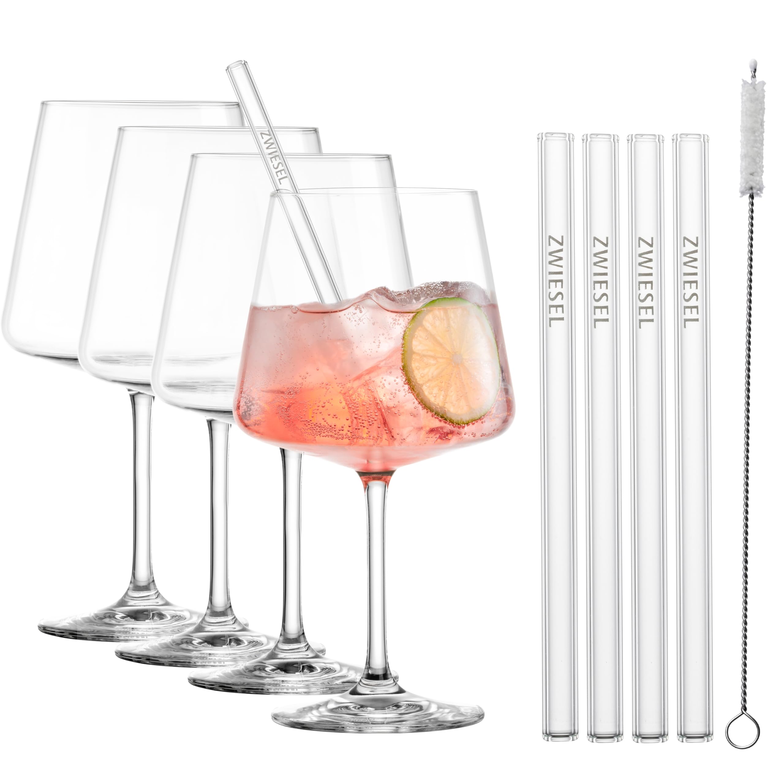 SCHOTT ZWIESEL After Work Set Cocktails (4 Gläser + 4 Halme)
