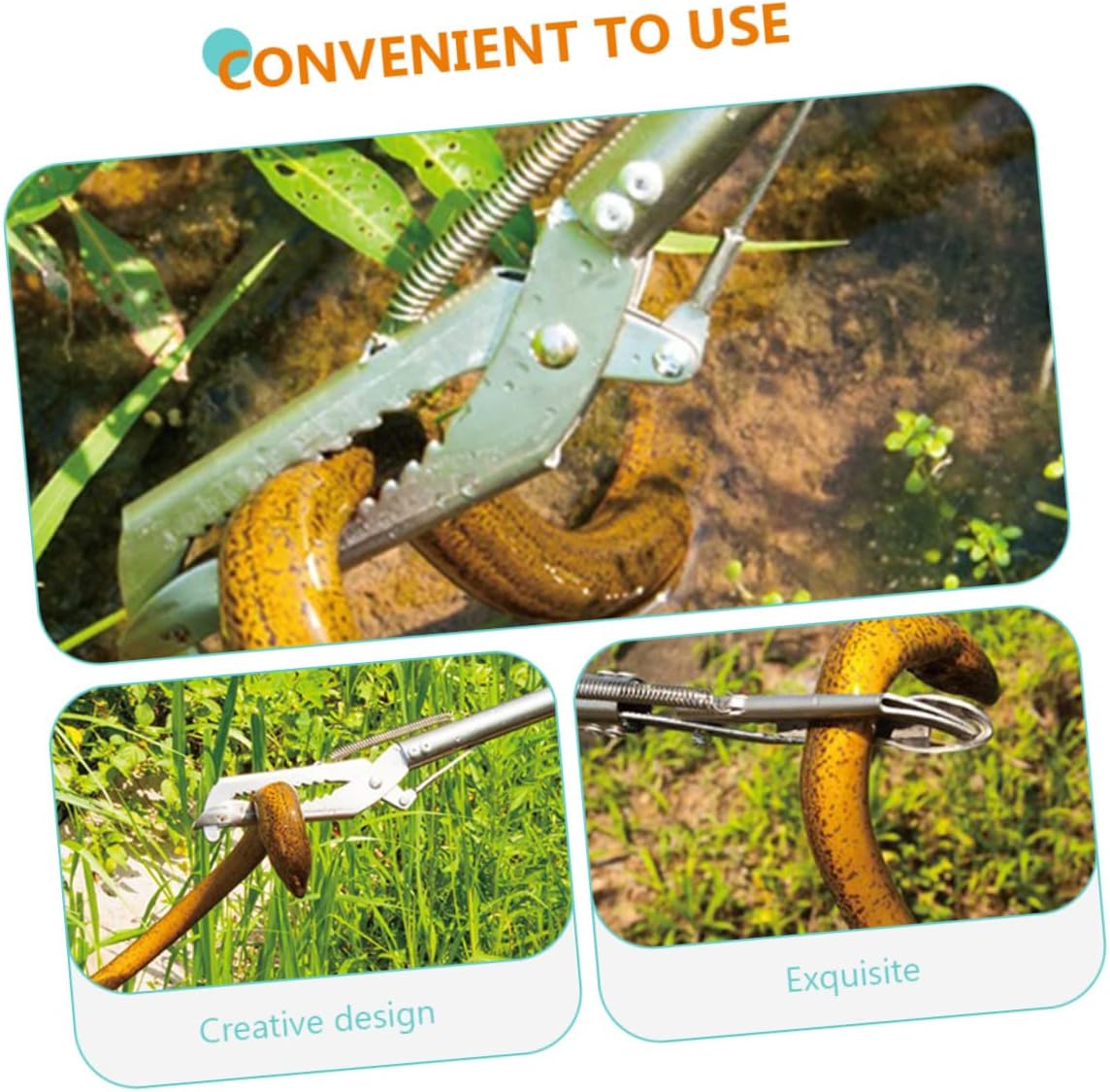 Slip Multi-function Crab Tong Stainless Steel Eel Clip for Crab Lobster and Loach Fishing Tool for Outdoor Adventures
