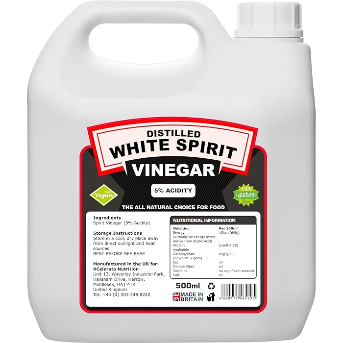 Buy XCelerate Nutrition Distilled White Spirit Vinegar 500ml (5 Acidic