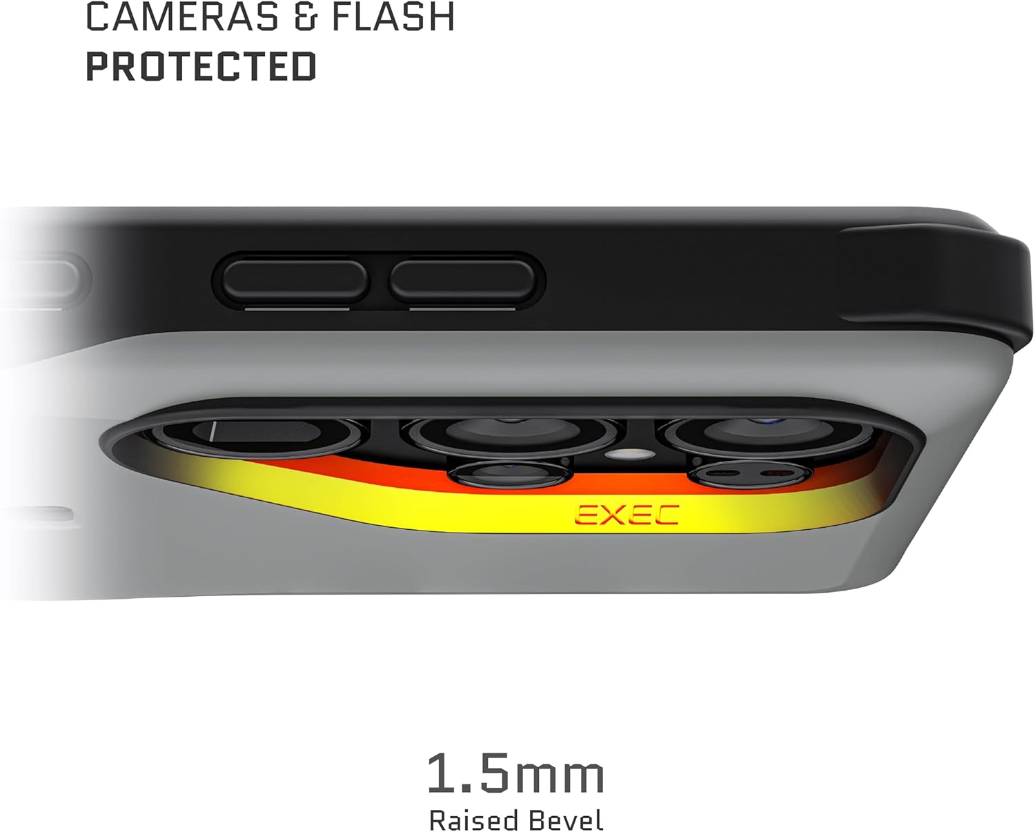 Ghostek Exec S25 Ultra Wallet Case with Detachable Magnetic Card Holder, Compatible with MagSafe Accessories Designed for Samsung Galaxy S25Ultra 2025 (6.9") (Gray) - Image 4