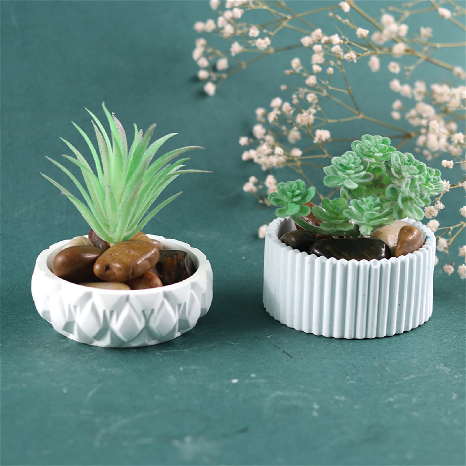Geometric Flower Pot Silicone Mold Succulent Planter Martinique
