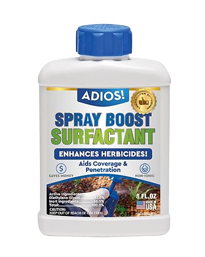 Spray Boost Surfactant para herbicidas y malezas, hace 25 galones de agente humectante no iónico (8oz)