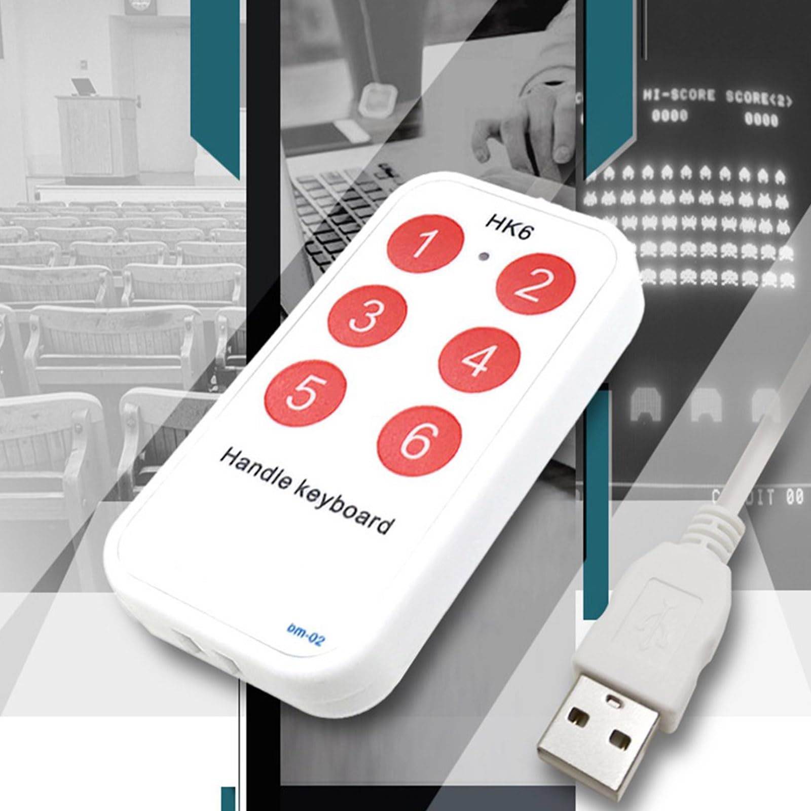 Tastiera USB multifunzionale 6 programmabile per il lavoro di gioco definita dall'utente programmabile per il gioco