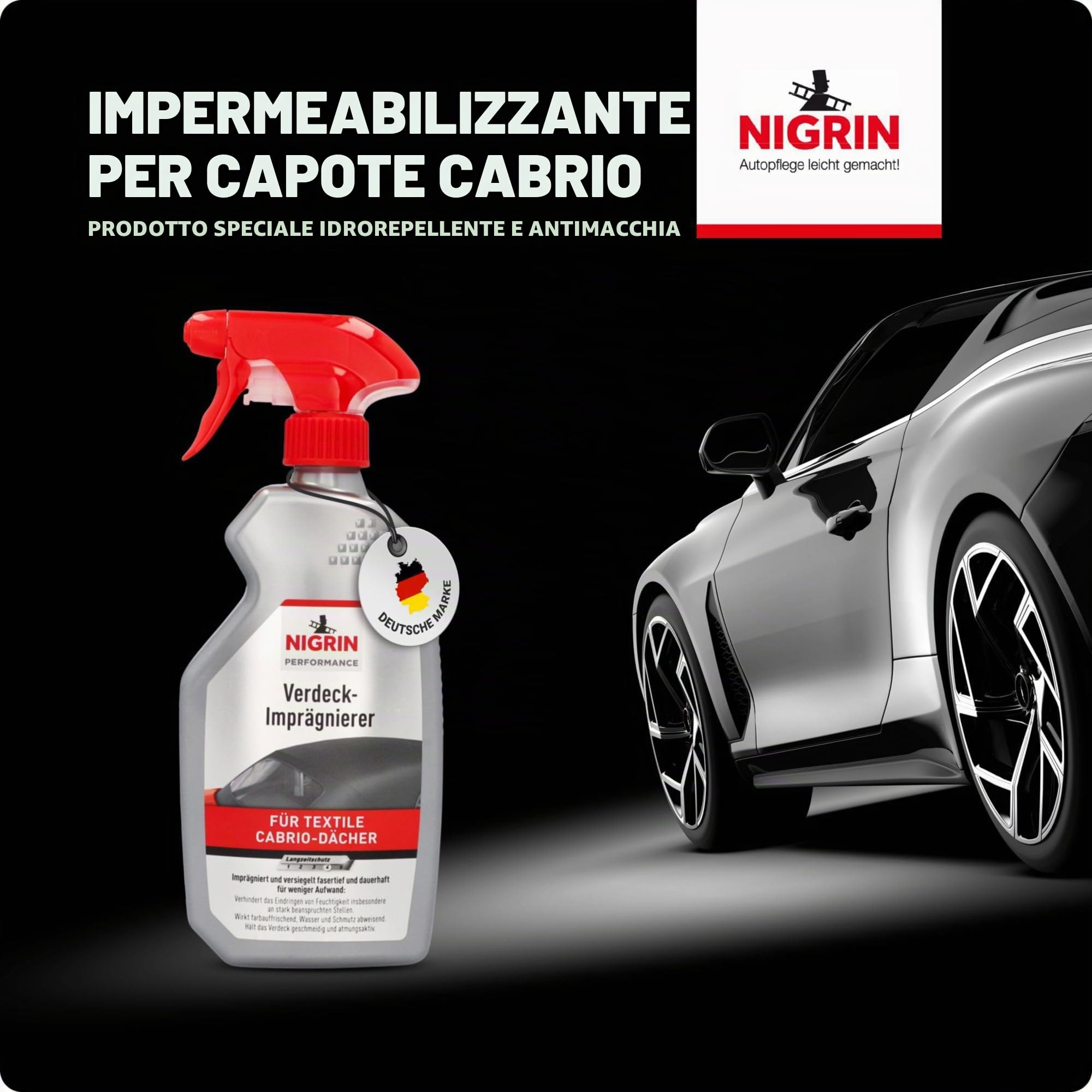 Nigrin 74183 Impregnante per Capote, 500 ml