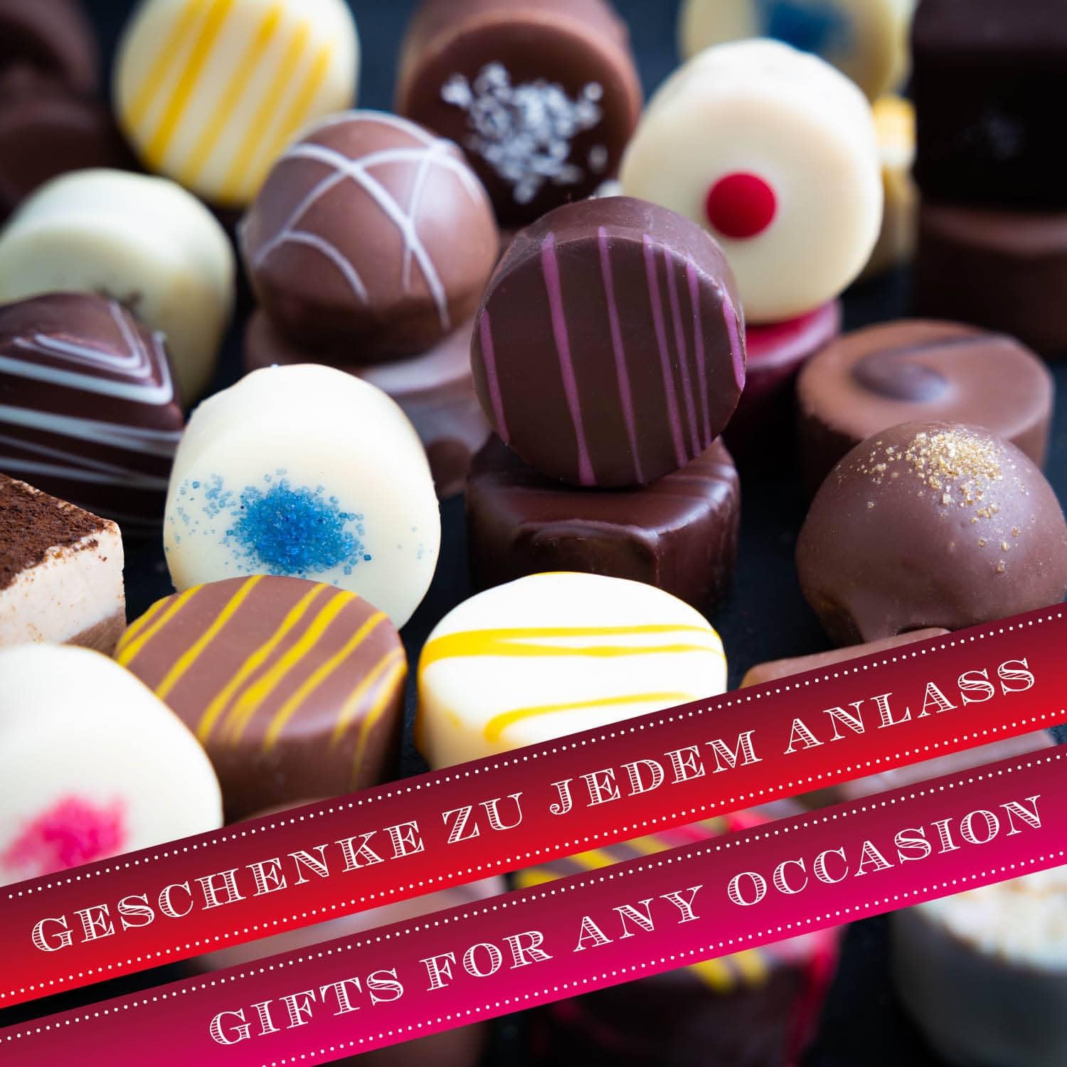 Hallingers Genuss Manufaktur Pralinen Valentinstagsgeschenk - ohne Alkohol, handmade aus Confiserie-Edelkakao in wertiger XXL-Geschenkbox "Love Pink", Valentintstag für Frauen Freundin