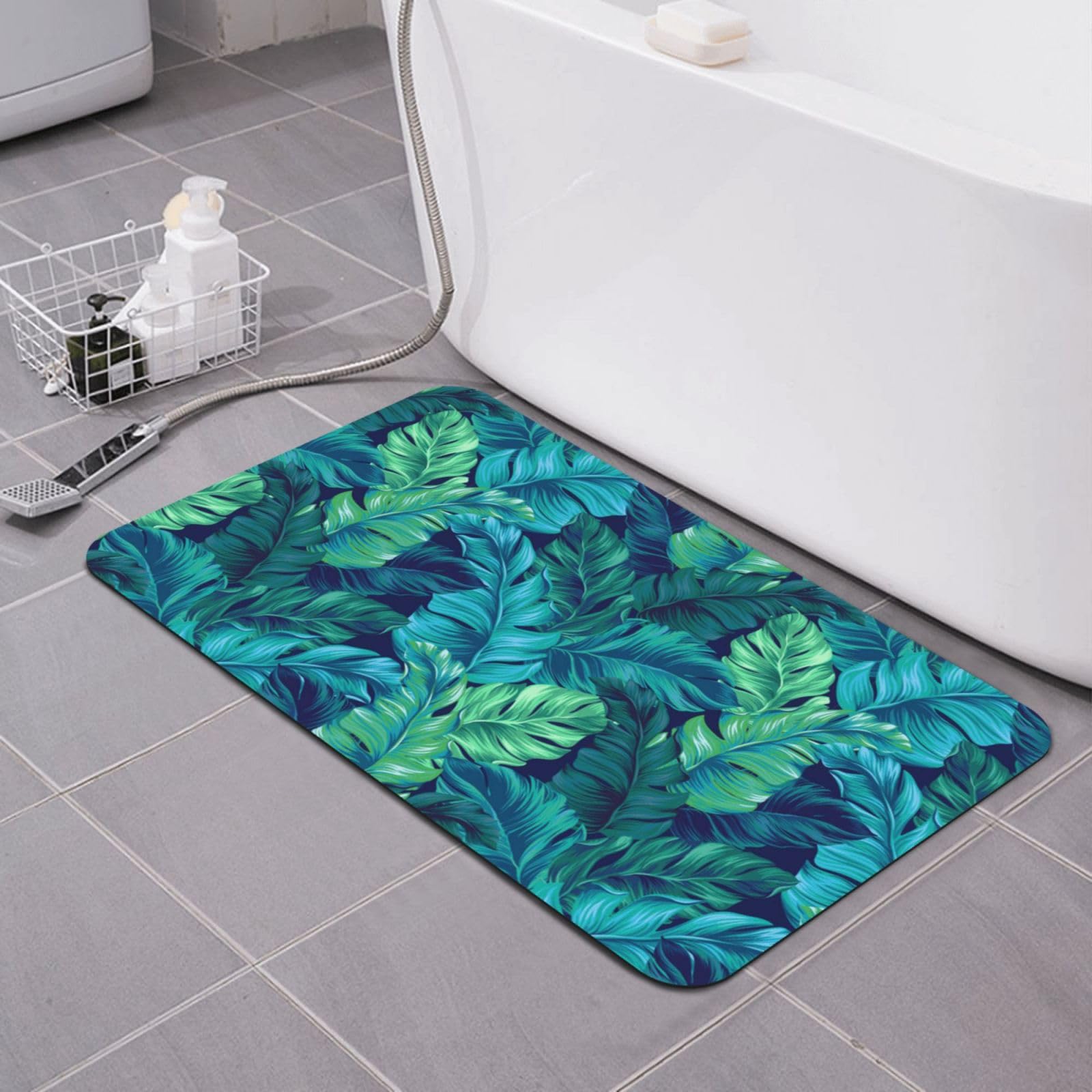 Tapis de bain antidérapant pour douche et sortie de bain moderne