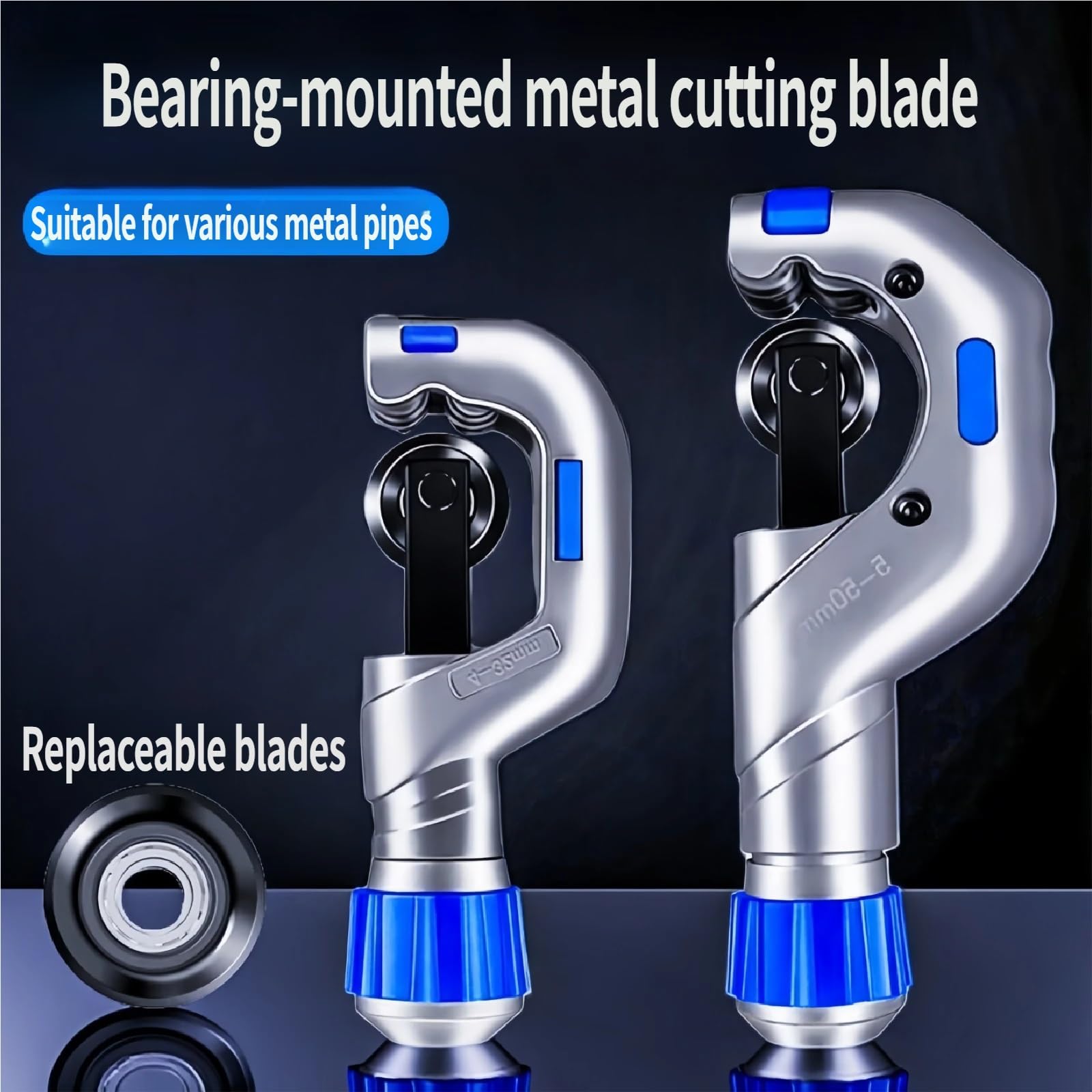 Cortatubos de alta resistencia: cortatubos profesional for aluminio, cobre, PVC y acero inoxidable(1/4"-2")