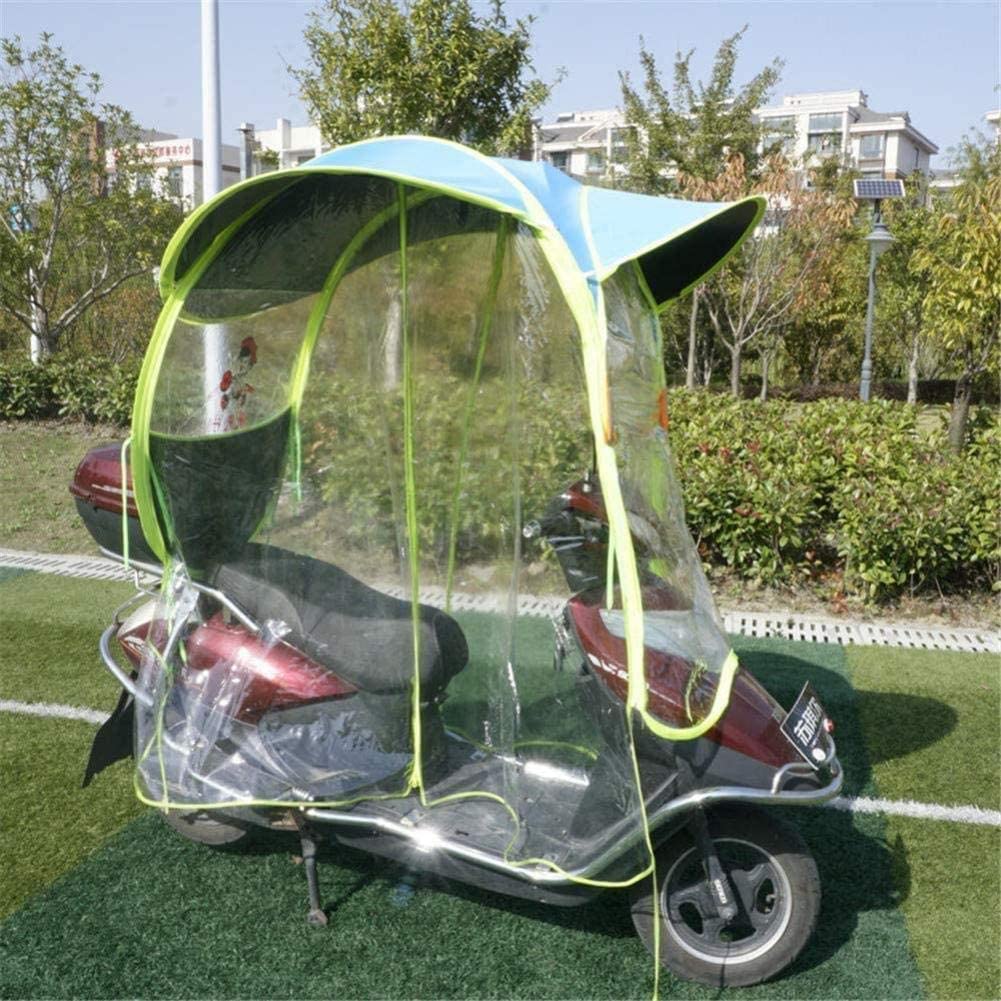 Parasol Impermeable para Motocicleta eléctrica, Parasol Totalmente Cerrado para Scooter, para Movilidad, Protector Solar y Cortina Transparente Universal para Lluvia