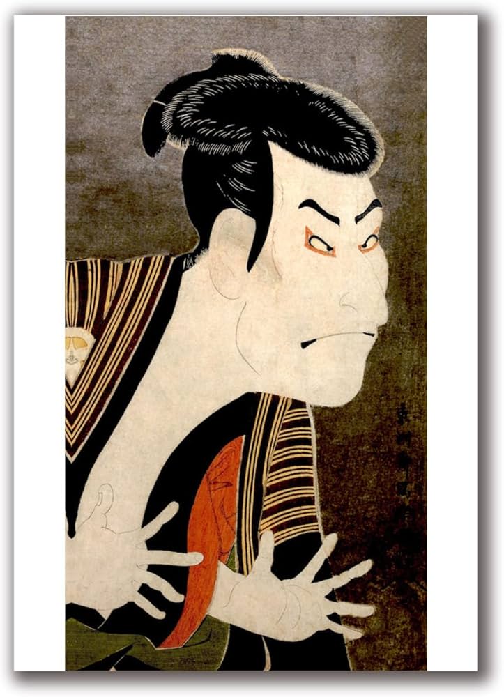 寄木絵画　東洲斎写楽　マーケタリー　ウォールアート 寄木絵画東洲斎写楽マーケタリーウォールアート