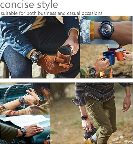 Miniatura 6 de Minggo - Correas para Samsung Gear S3 FrontierClassic Watch, pulsera de silicona, correa deportiva, correa de repuesto, gris