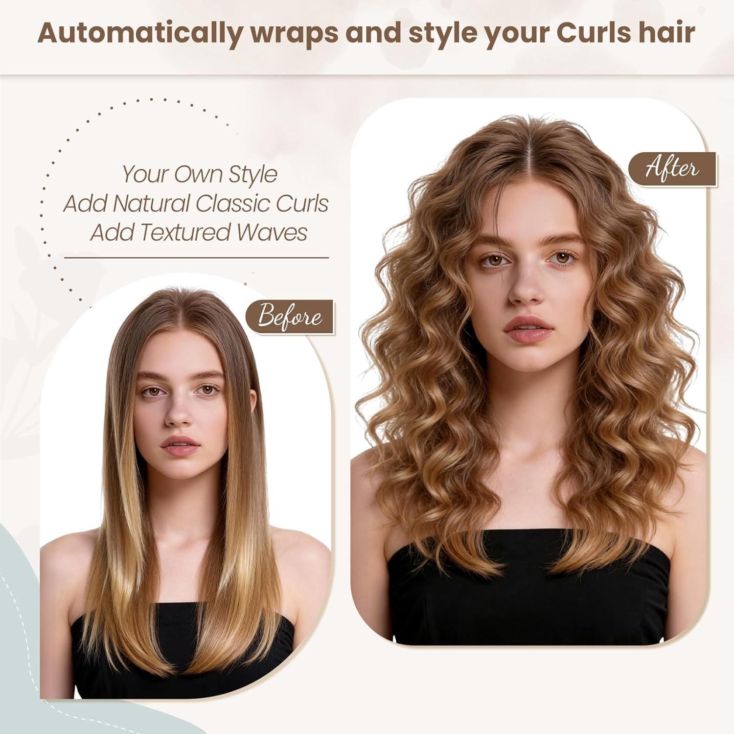 Conical Long Hair Barrels Attachment Compatible with Dyson Airwrap HS01 HS05 HS08 Accessories, Automatic Curling Iron Curlers for Tight Inward Curls Voluminous Outward Waves - Image 6