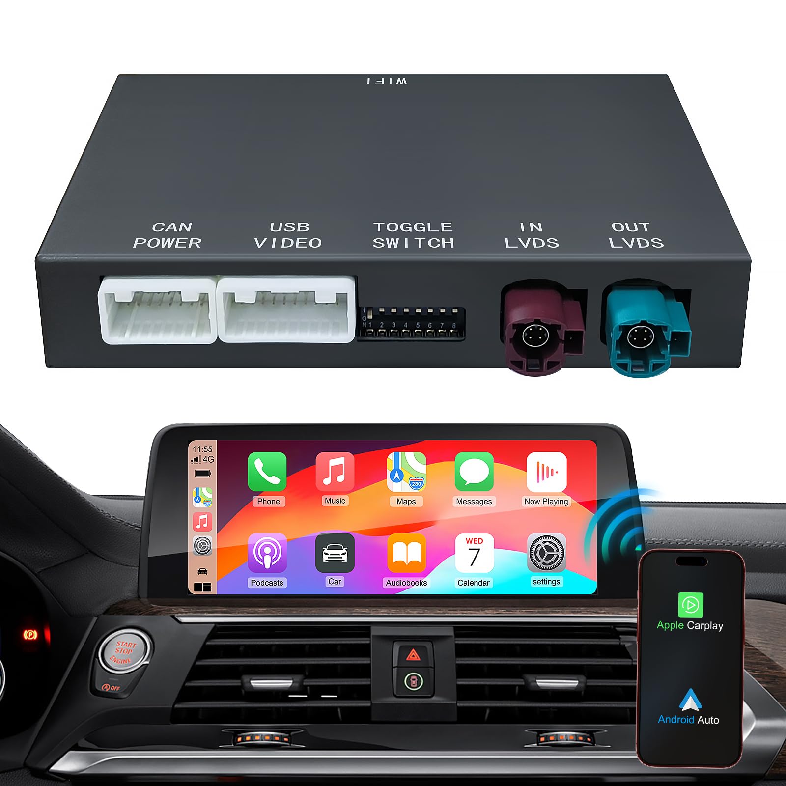 carplayモニター、Limcet Box BOX-X304 カープレイモニター carplay、Limcet Box BOX-X304