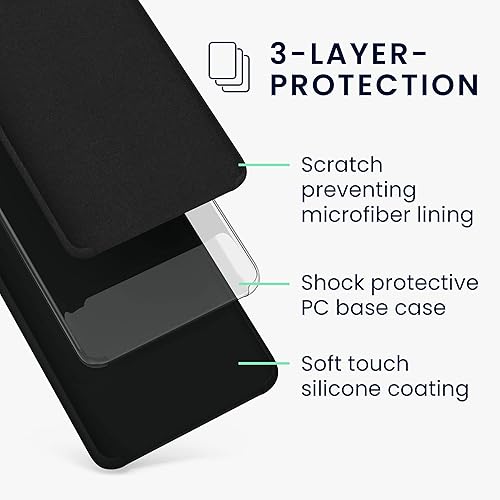 Miniatura 10 de kwmobile Funda compatible con Google Pixel 7 Pro - Funda de silicona TPU con acabado suave - Azul Verde