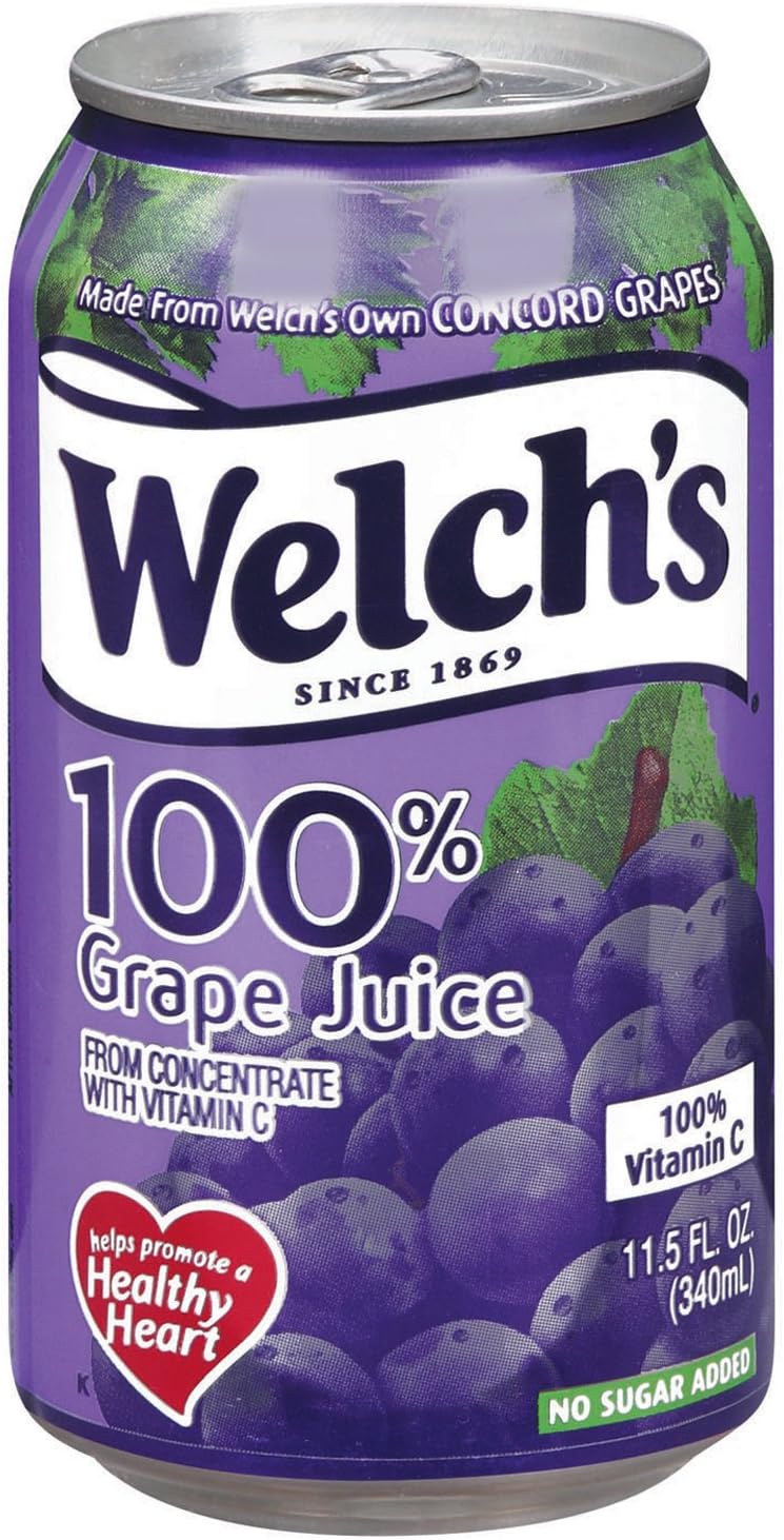 Welch's 100% Grape Juice, 11.5 oz., 24 per case