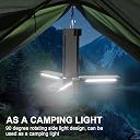 LED Camping Lamps, 3000 mAh Camping Lantern, Torch LED Rechargeable, Work Light, Camping Light with Continuously Dimmable & 5 Light Modes, Foldable Tent Lamp for Camping, Hiking, Emergency gallery image