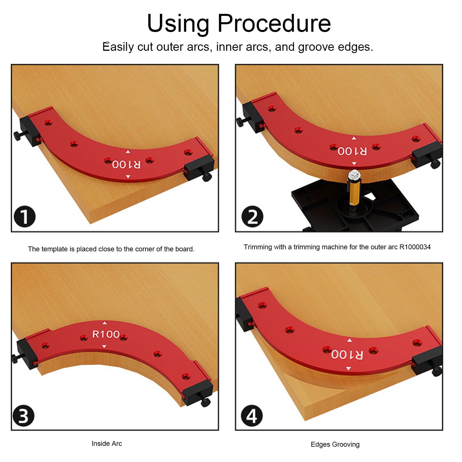 DEX Modèle De Routeur De Gabarit Gabarit De Positionnement De Rayon