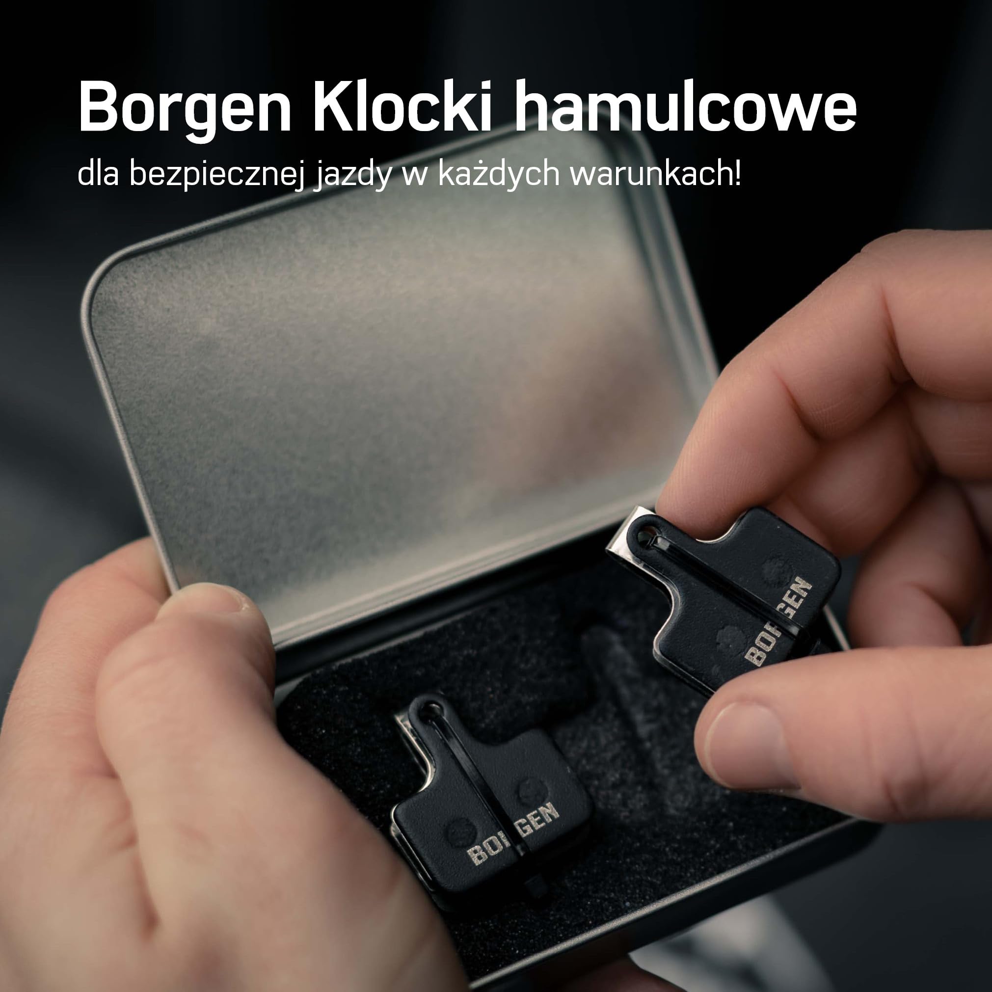 Borgen 2 pary klocków hamulcowych rowerowych, kompatybilne z klockami hamulcowymi Magura 9P do rowerów Magura MT5, MT7, hydrauliczne klocki hamulcowe do wymiany