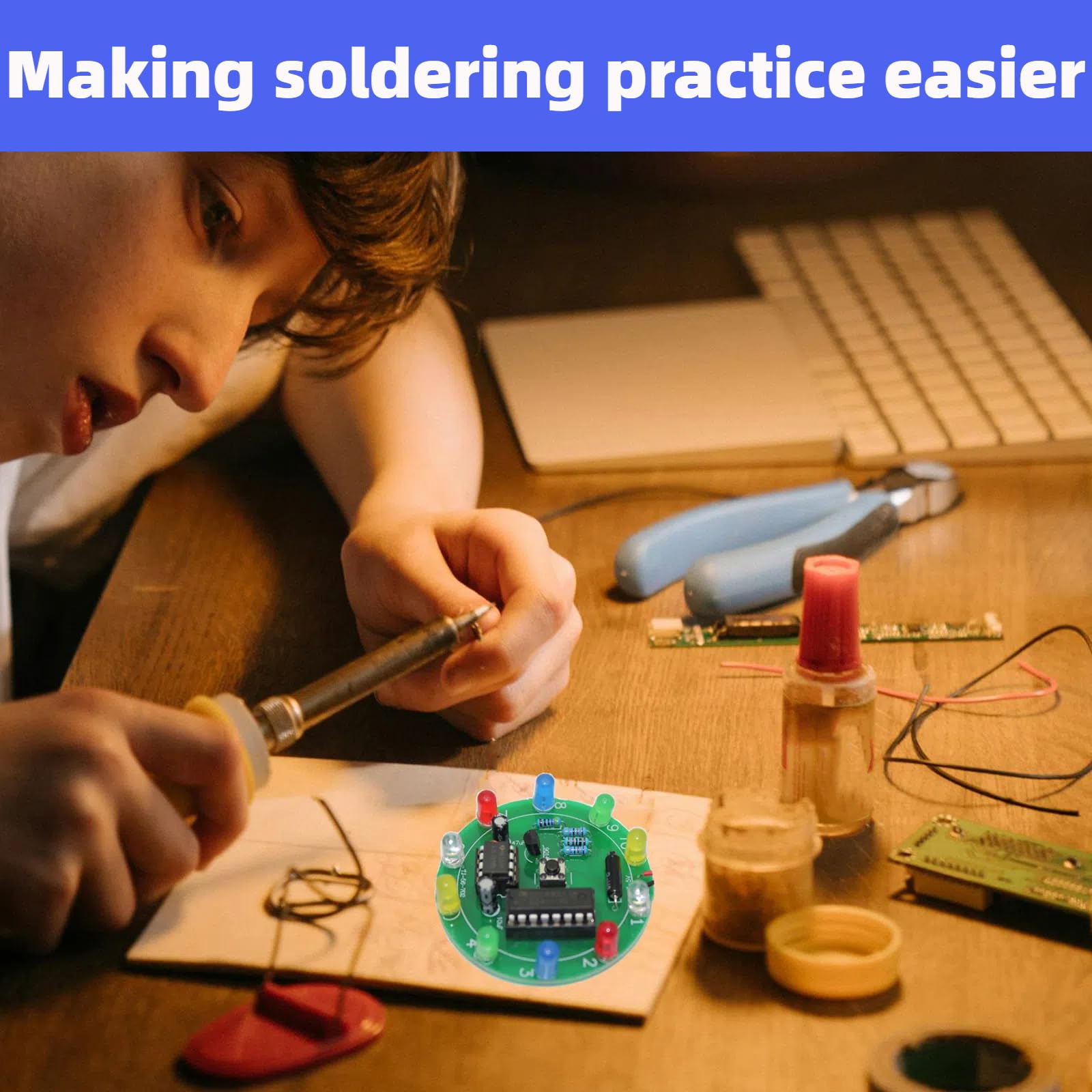 Soldering Practice Kit - Learn Electronics & DIY -4