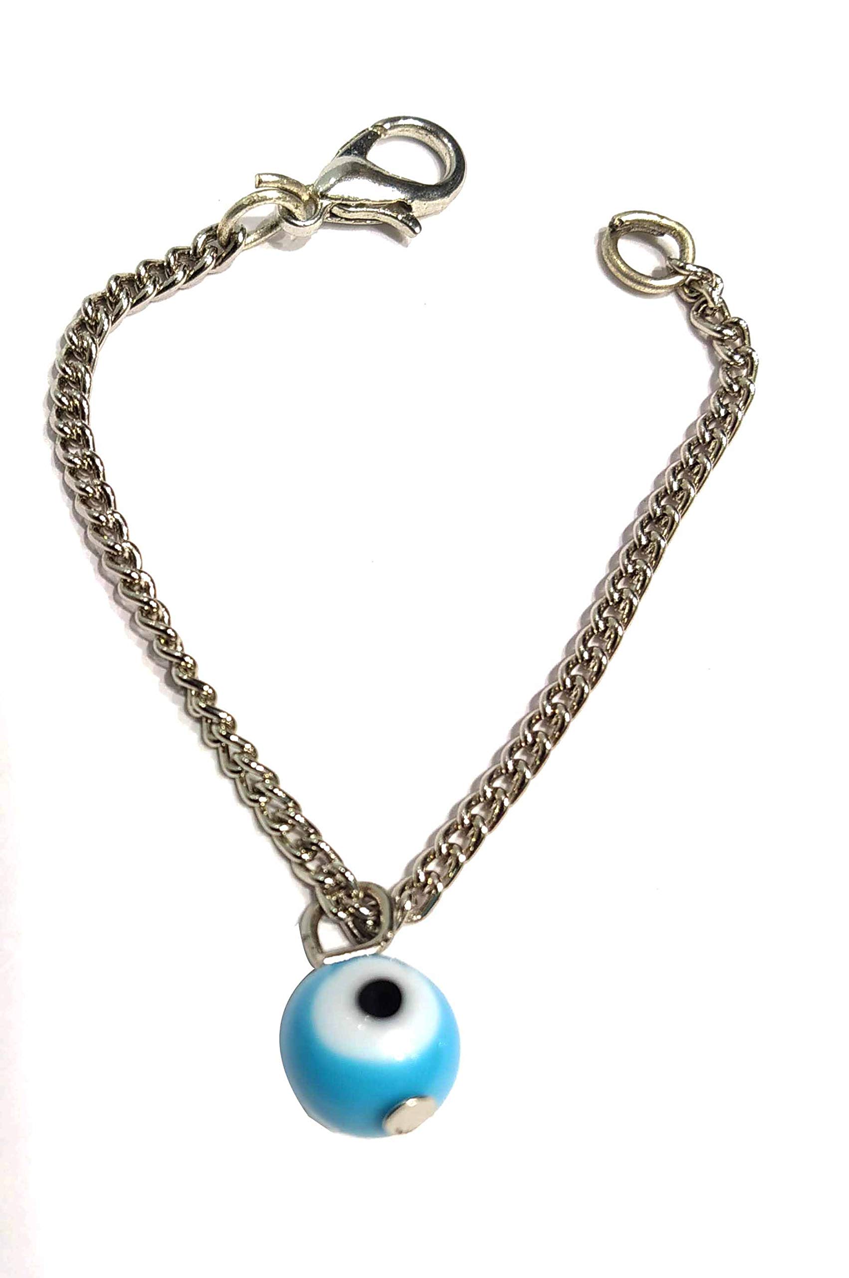 GURJARI JEWELLERS EvilEye Adjustable Bracelet/Watch Charm for Women & Girls Jewellery for Gift (Only Bracelet) (Sky blue EvilEye) (B08XY3QBMK) Amazon Price History, Amazon Price Tracker