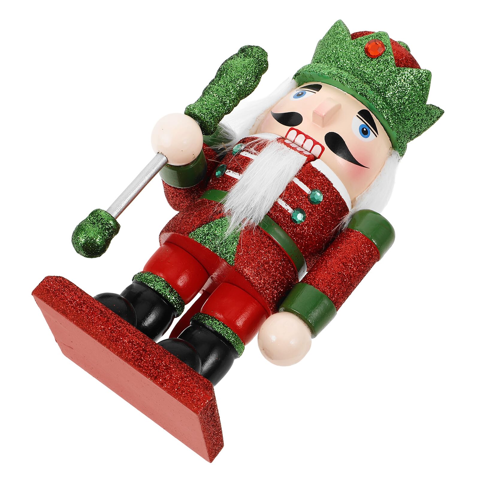 Casse-Noisette Bois Soldat de Noël Figurine de Table Festive