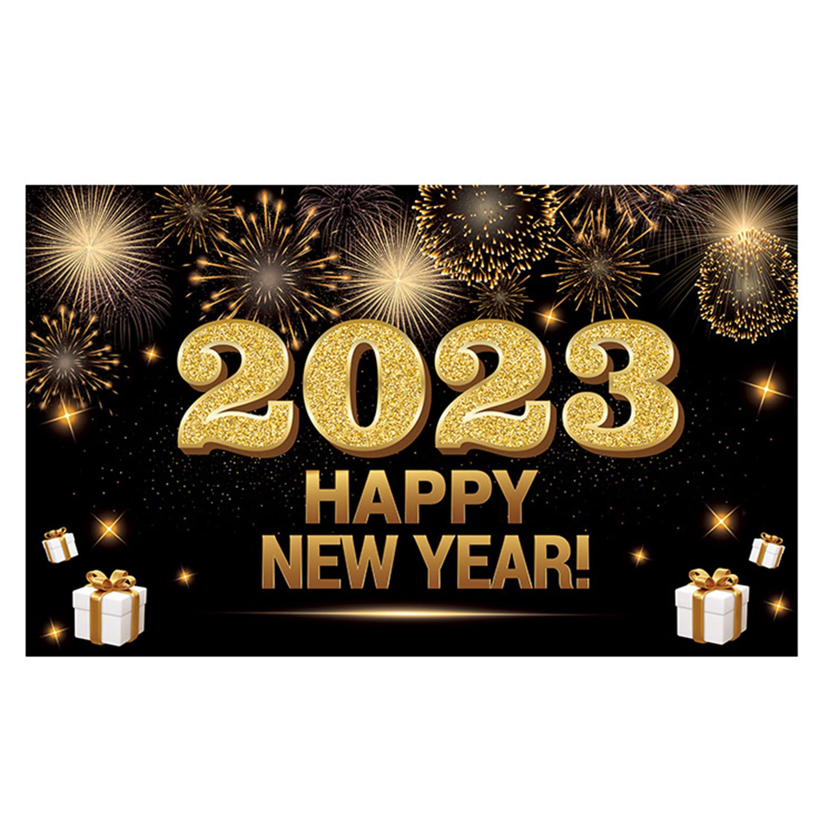 Tsophreniq New Year Backdrops Fabric Poster with Pattern Background Photo Props Happy Decoration Happy Photography