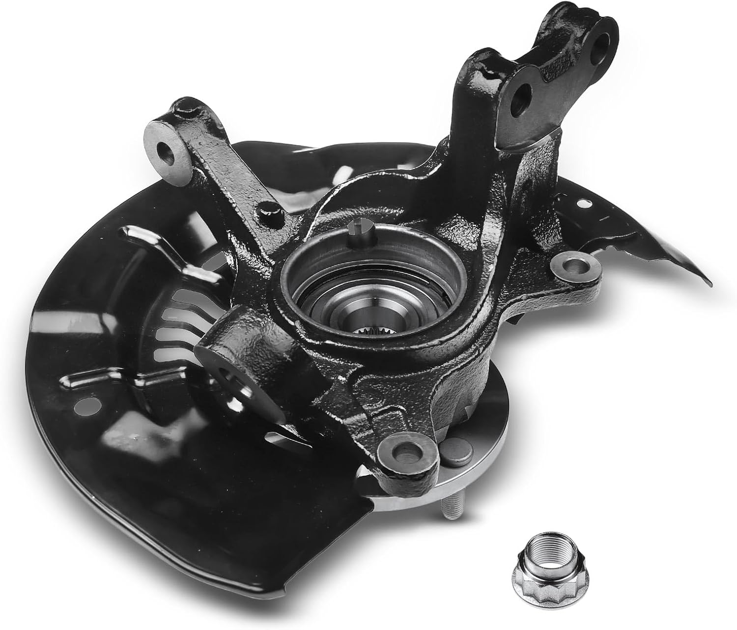 A-Premium Front Left Steering Knuckle & Wheel Bearing Hub Assembly Compatible with Toyota Sienna 2011-2013 (2.7L & FWD Only), Sienna 2011-2017 (3.5L & AWD Only), Driver Side