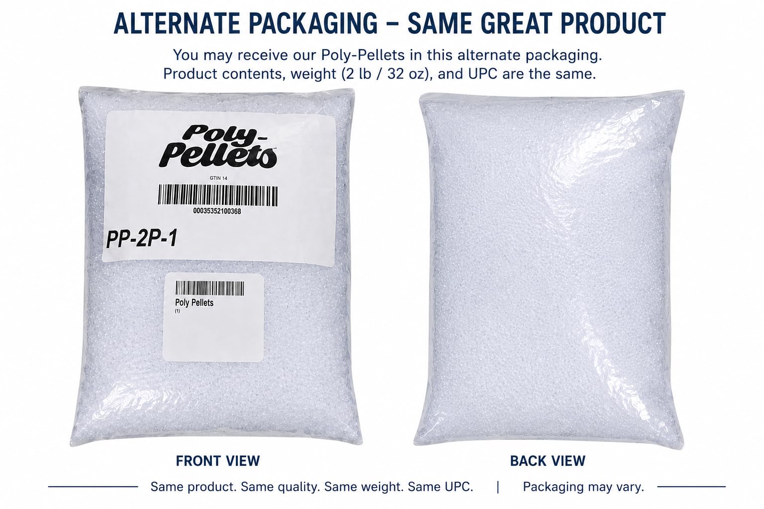 Poly-Fil PP2 Poly - Pellets Imbottitura beads, bianco, 32 oz (907g)