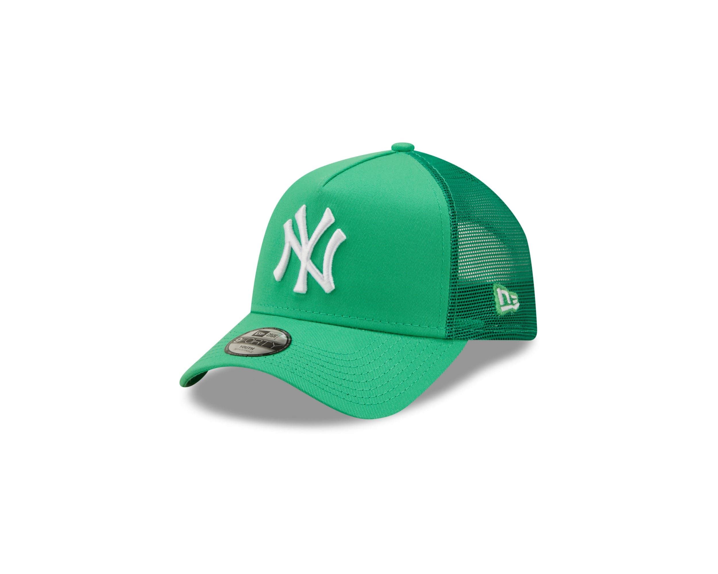 New Era Boys Island Green New York Yankees Mlb Tonal Mesh Ireland Green 9Forty Kids A-Frame Adjustable Trucker Cap - Youth