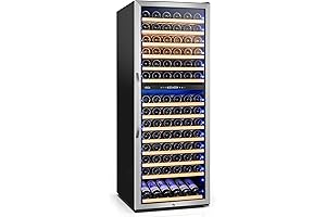 Dual Temperature Zone 24-Inch Wine Fridge Cooler Refrigerator